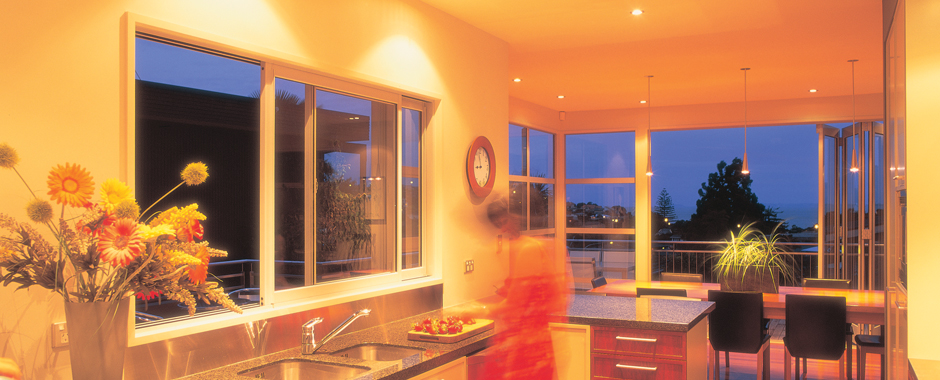 A Sliding Window in a Kitchen